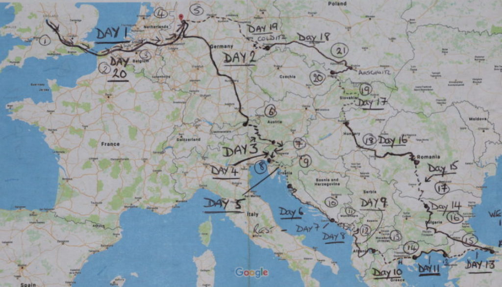 European motorcycle tour Germany - 20 Countries in 20 Days (Chapter 1)