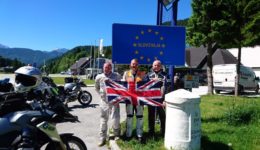 European motorcyle tour Slovenia border